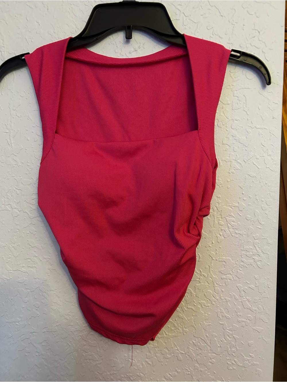 Women's Fuchsia Square-Neck Tank Top